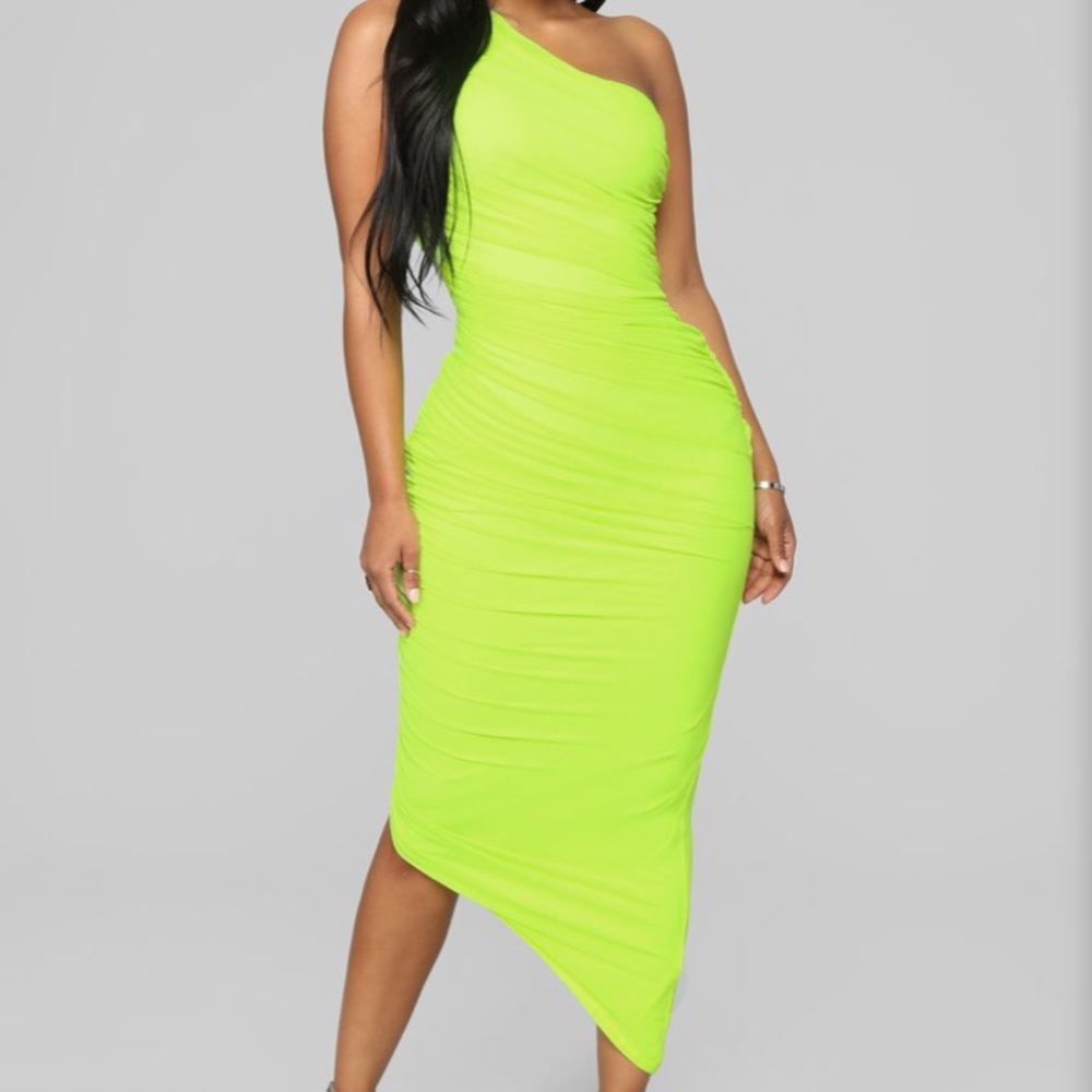 Fashion Nova One-Shoulder Dress